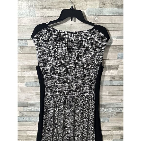 Women’s Lauren Ralph Lauren Sleeveless Dress Black White Plus Size 14 - Picture 12 of 16